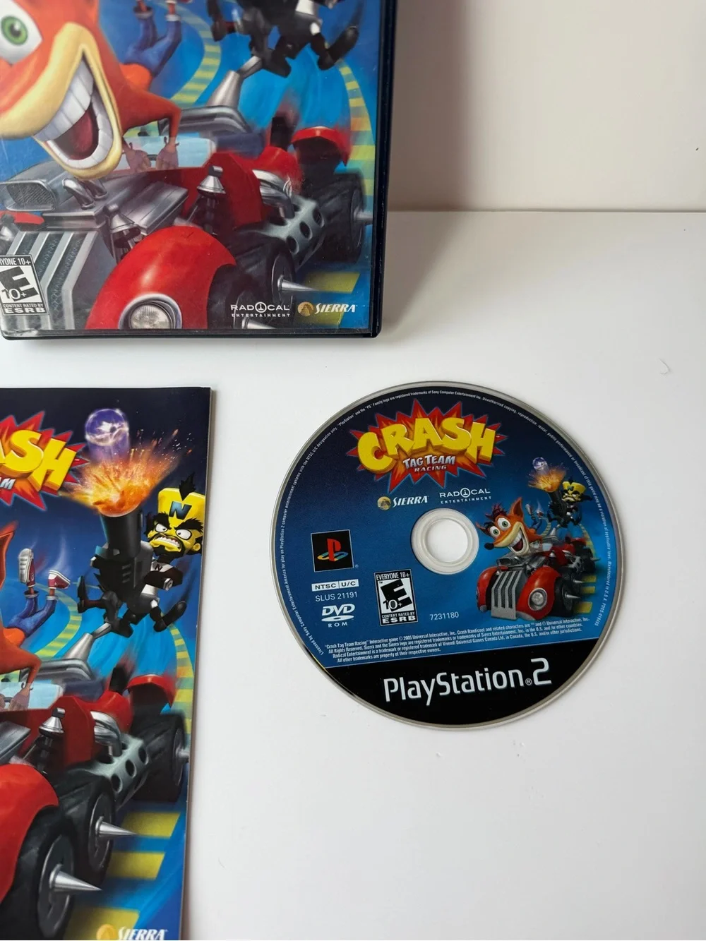 Sony crash tag